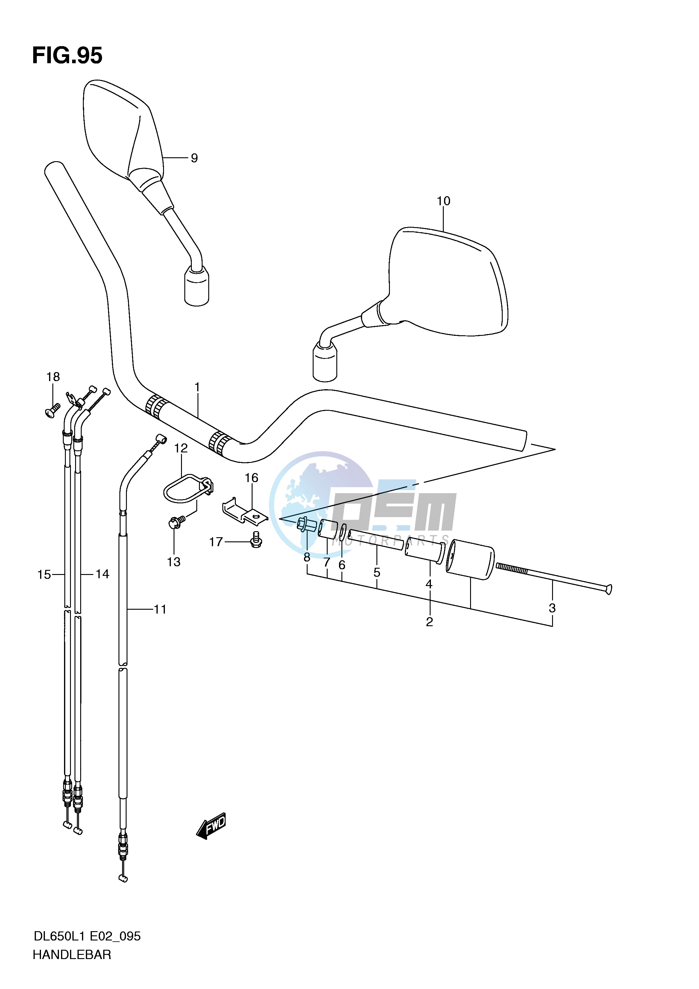 HANDLEBAR (DL650L1 E24)