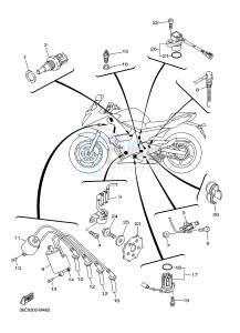 XJ6S 600 DIVERSION (S-TYPE) (36CL 36CM) drawing ELECTRICAL 1