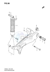 AN650Z ABS BURGMAN EXECUTIVE EU drawing REAR SWINGARM