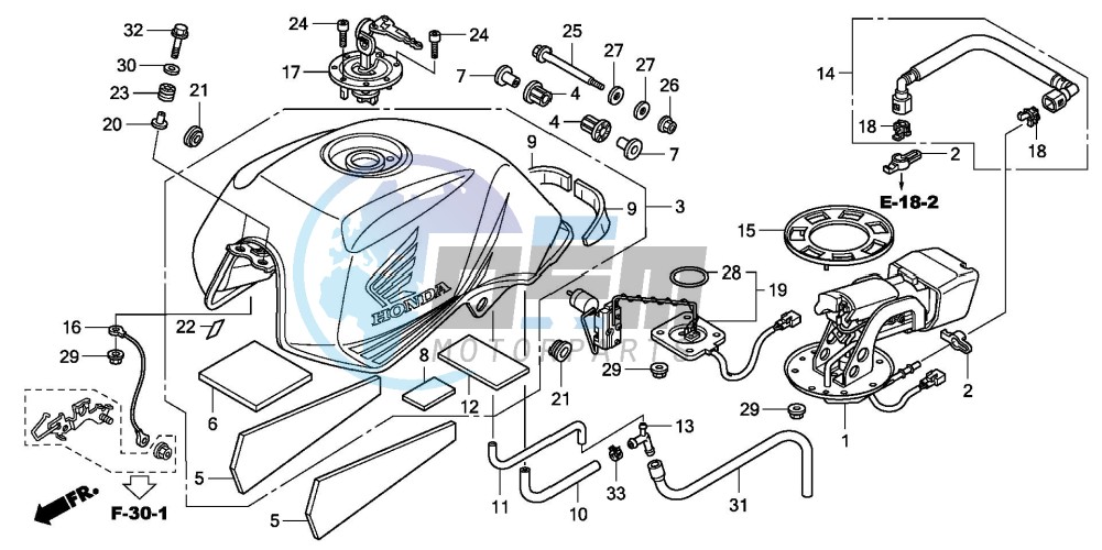 FUEL TANK (CBF600N8/NA8)