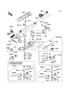 KX450F KX450D6F EU drawing Handlebar