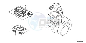 TRX250TEB drawing GASKET KIT A