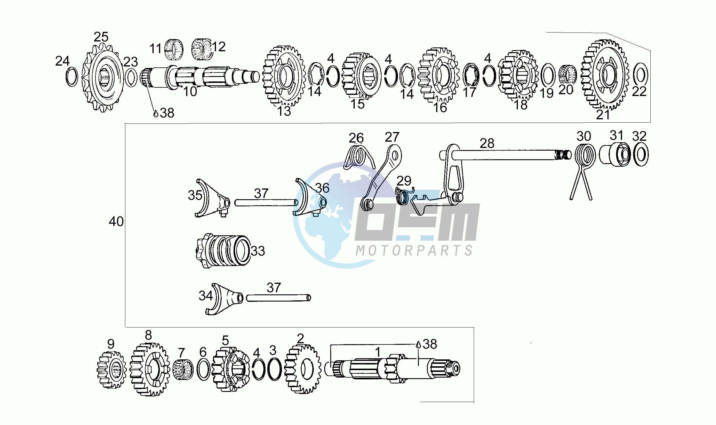 Gear box T