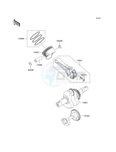 KAF 400 C [MULE 610 4X4 HARDWOODS GREEN HD] (C6F-C9F) C9F drawing CRANKSHAFT_PISTON-- S- -