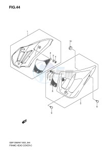 GSF1250 (E2) Bandit drawing FRAME HEAD COVER (GSF1250 A)