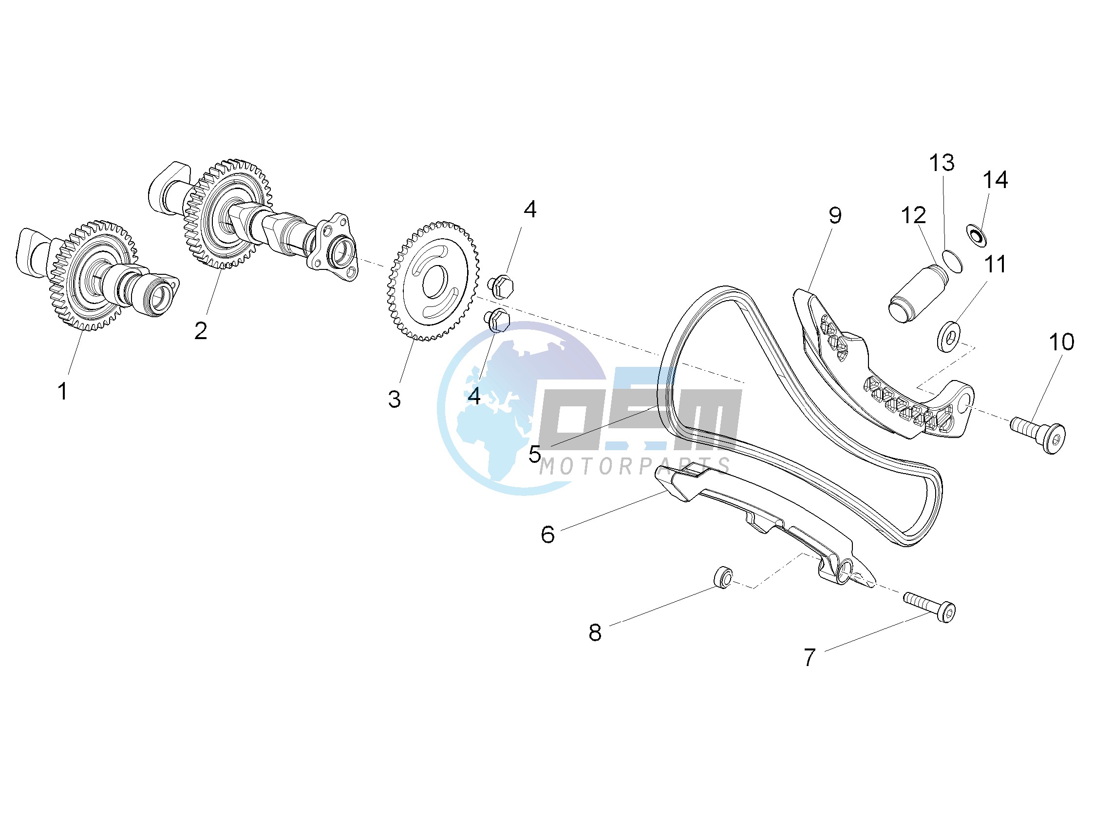 Front cylinder timing system