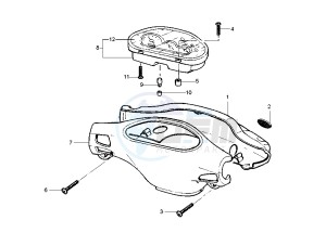 Runner VX-VXR 125-180 125 drawing Speedometer - Handlebar covers