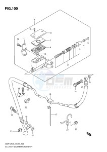 GSF1250 (E21) Bandit drawing CLUTCH MASTER CYLINDER