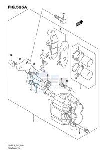 UH125 BURGMAN EU drawing FRONT CALIPER