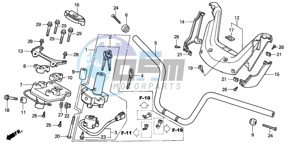 HANDLE PIPE/HANDLE COVER (NSS2501/NSS250A)