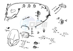 SENDA SM DRD EDITION BLACK - 50 cc drawing WIRING HARNESS