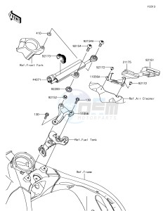 NINJA ZX-10R ZX1000SJF XX (EU ME A(FRICA) drawing Steering Damper