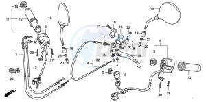 VT750C drawing HANDLE SWITCH