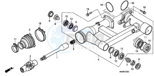 TRX250XC drawing SWINGARM