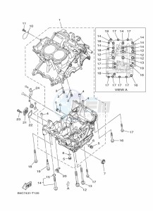 MT-07 MTN690-A (B4CS) drawing CRANKCASE