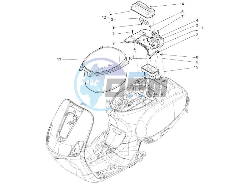 Helmet housing - Undersaddle