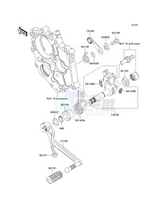 EX 650 C [NINJA 650R] (C9F) C9F drawing GEAR CHANGE MECHANISM