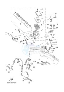 MTM690-U MTM-690-U XSR700 (B345 B345) drawing FRONT MASTER CYLINDER