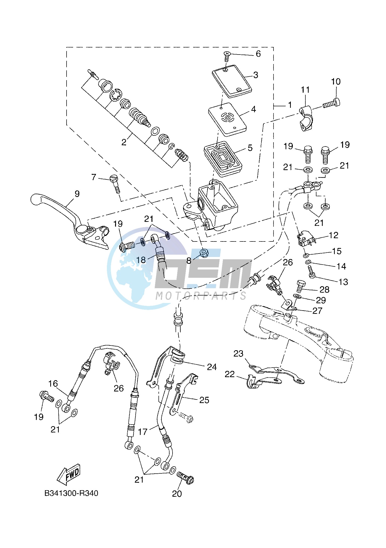 FRONT MASTER CYLINDER