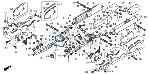 GL1800A drawing EXHAUST MUFFLER (A1-A5)(6-BR,ED/7/8-BR)