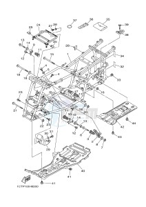 YFM450FWA YFM450DE GRIZZLY 450 IRS (1CUL 1CUM 1CUN) drawing FRAME