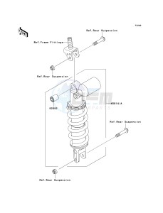 ZX 1000 E [NINJA ZX-10R] (E8F-E9FA) 0E8F drawing SHOCK ABSORBER-- S- -