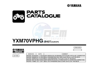 YXM700E YXM70VPHG VIKING EPS HUNTER (B427) drawing .1-Front-Page