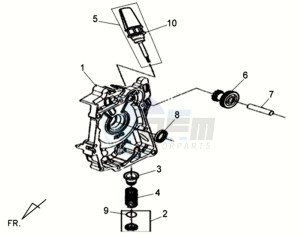 ALLO GT 45KMH 50 drawing CRANKCASERIGHT