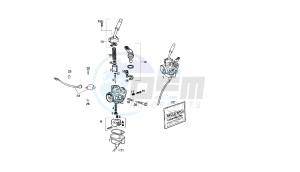 SENDA R X-TREM - 50 CC VTHSR1D1A EU2 drawing CARBURETOR