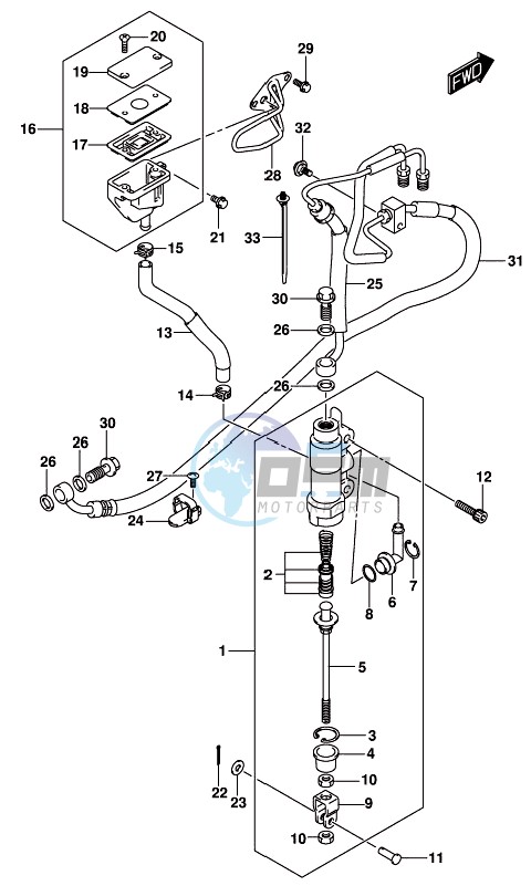 REAR MASTER CYLINDER