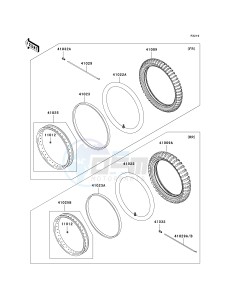 KLX 250 H [KLX250S] (H6F-H7F) H6F drawing WHEELS_TIRES