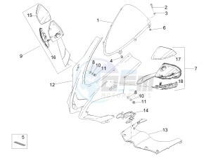 RSV4 1000 RR USA USA drawing Front fairing