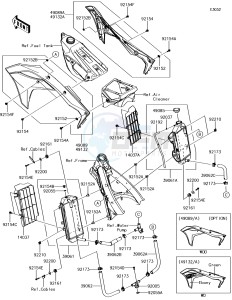 KX250F KX252AJF EU drawing Radiator