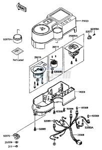 KL 650 A [KLR650] (A6-A9) [KLR650] drawing METER-- S- -