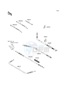 KRF 750 J [TERYX 750 FI 4X4 LE] (J9FA) J9FA drawing CABLES