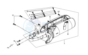 TONIK 125 drawing EXHAUST