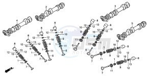 ST1300A drawing CAMSHAFT/VALVE