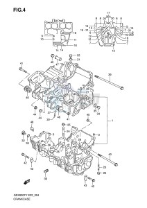 GSX600F (E2) Katana drawing CRANKCASE