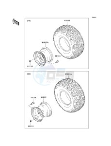 KAF400 A [MULE 610 4X4] (A1) A1 drawing WHEELS_TIRES