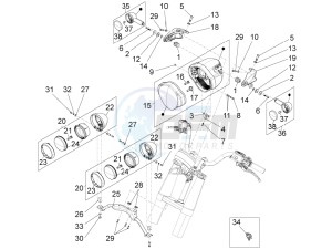 California 1400 Touring ABS USA-CND 1380 drawing Front lights