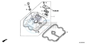 CBR250RB drawing CYLINDER HEAD COVER