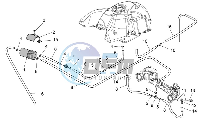 Fuel vapour recover system