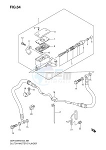 GSF1200 (E2) Bandit drawing CLUTCH MASTER CYLINDER (GSF1200SK6 SAK6)