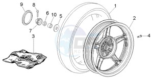 Liberty 125 Leader RST ptt(E) Spain drawing Rear Wheel