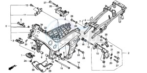 NSR125F drawing FRAME BODY