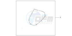 CBR900RR FIRE BLADE drawing SPORT/TOURING WINDSCREEN