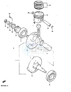 DR125S (Z-D) drawing CRANKSHAFT