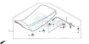 TRX350FM FOURTRAX 350 4X4 drawing SEAT