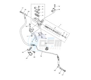 XTZ SUPER TENERE 1200 drawing CLUTCH MASTER CYLINDER