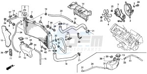 CBR600FS drawing RADIATOR